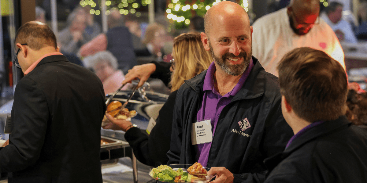 Nibble & Network events are all about <span>good food, great company, </span> and <span>easygoing connections.